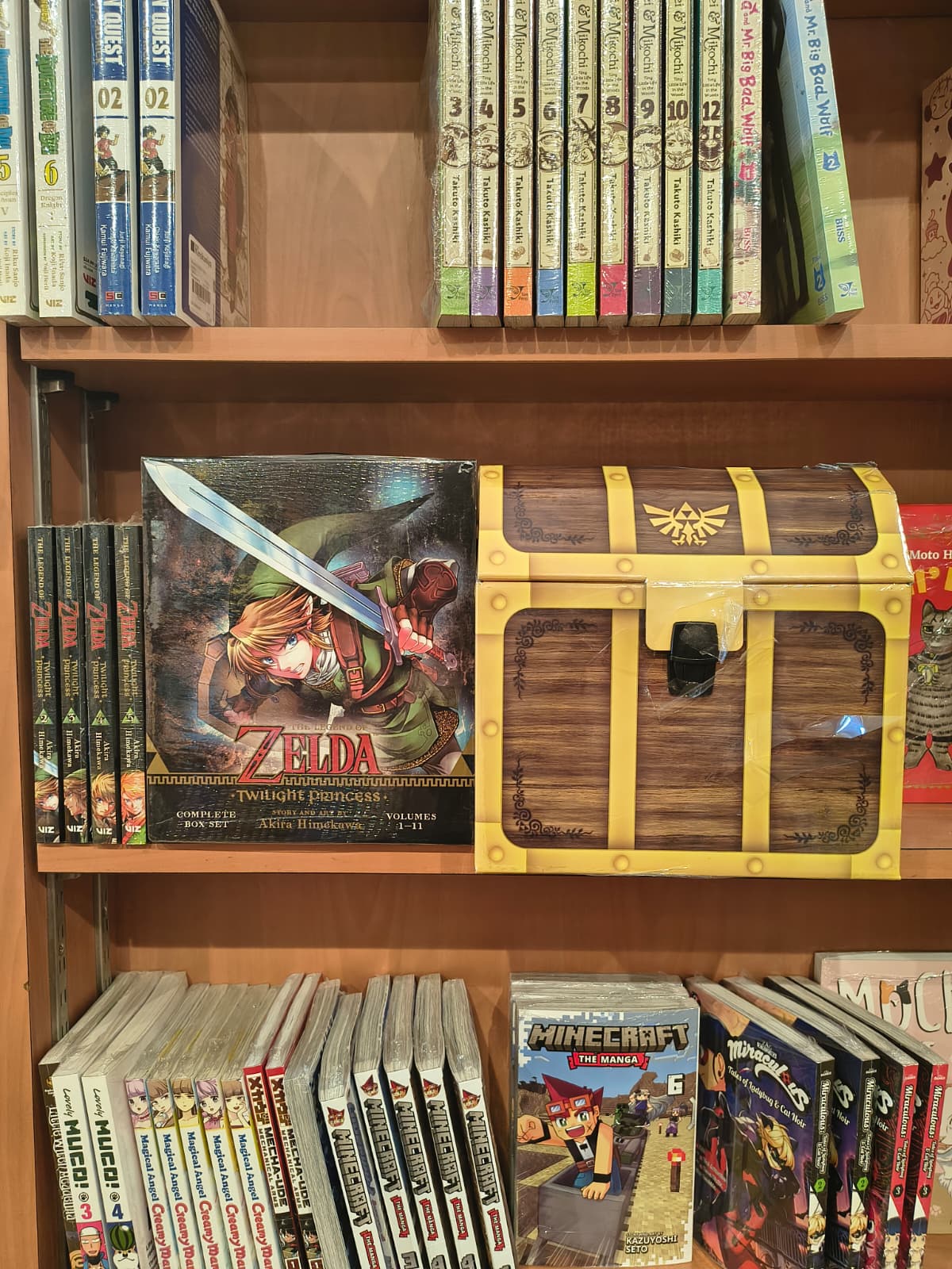 bookshelf displaying manga